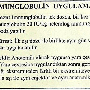 Immünglobulin Uygulaması