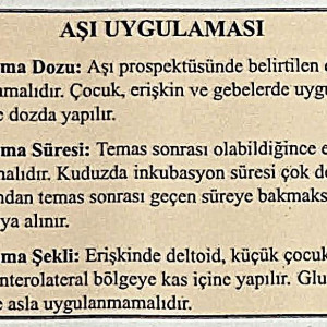 Aşı Uygulaması