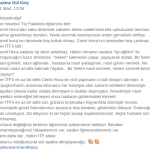 Prof. Dr. Cemil Taşcıoğlu - Sevenlerinin Veda Sözleri